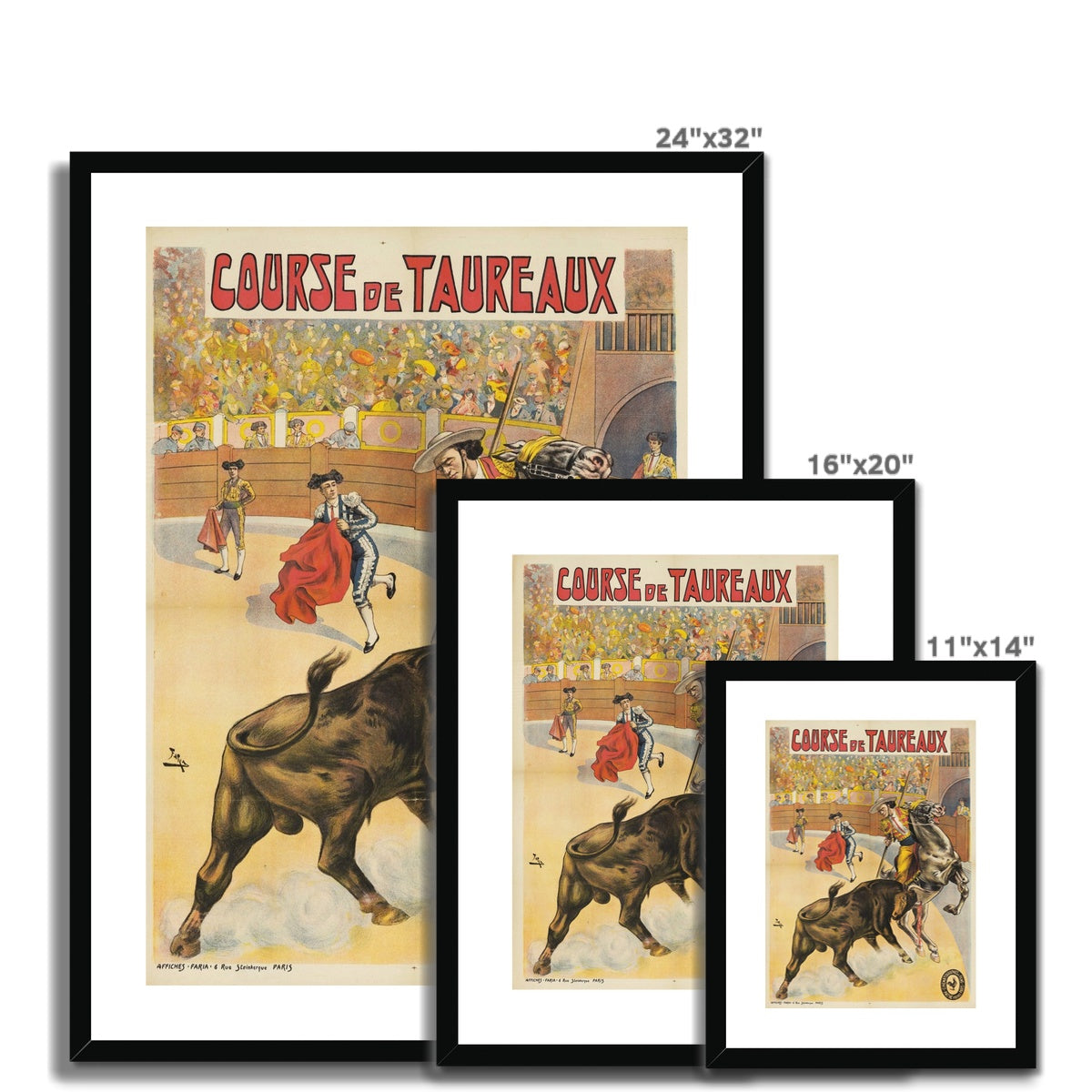 Course de Taureaux à Séville | 1907 Framed & Mounted Print