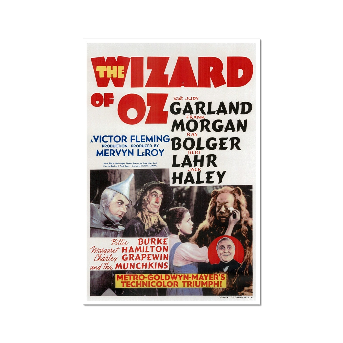 Wizard of Oz | 1939 Fine Art Print